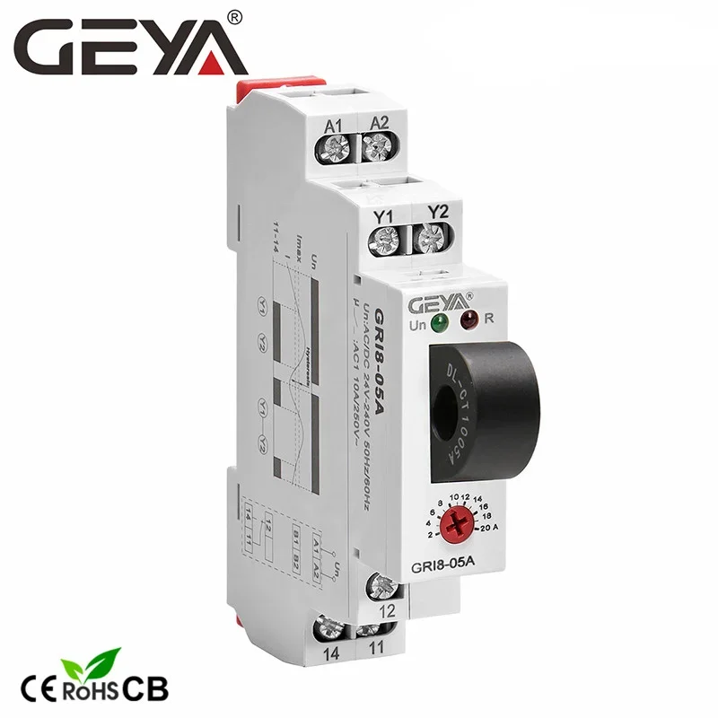 Shelly Relay Module - GEYA GRI8-05 relais de surveillance de