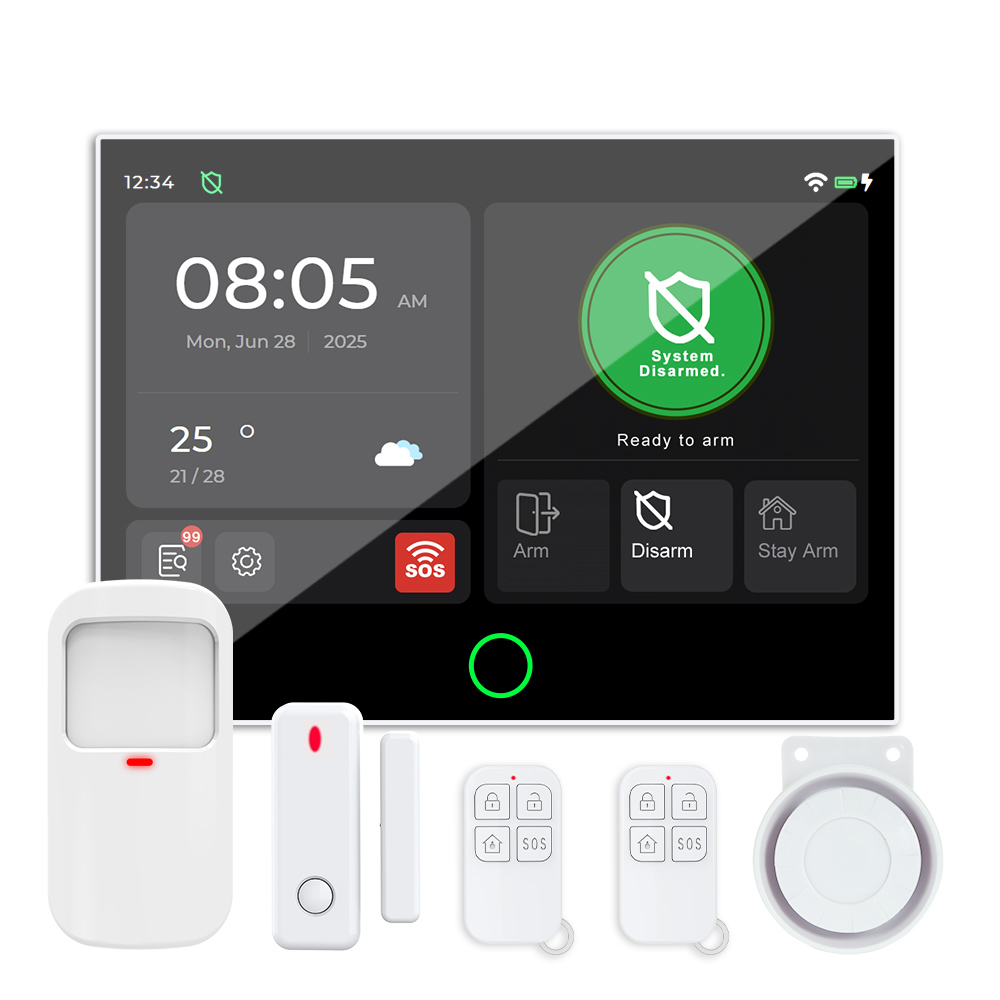Motion Sensor Pir Wired - Système WiFi 4G à écran tactile
