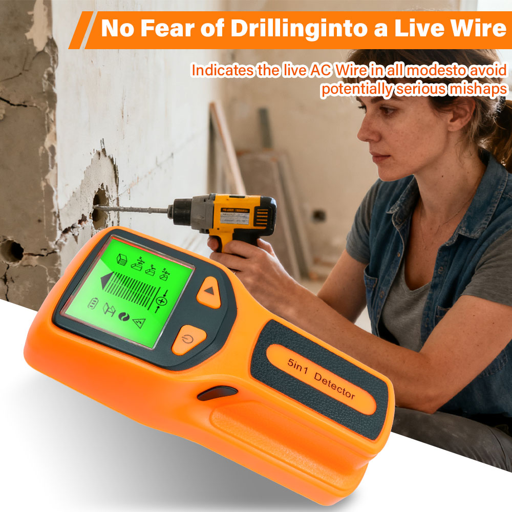 Water Leak Detector Wired - Nouveau détecteur mural 5 en 1,