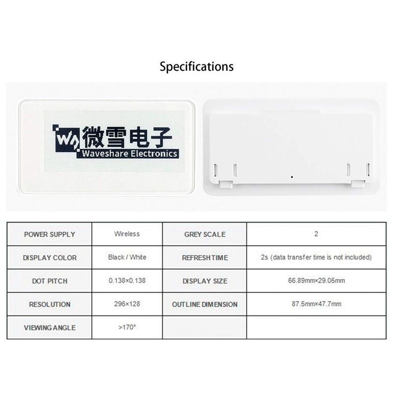 Module d'écran d'affichage san - Display Epaper 2.9 avis et prix