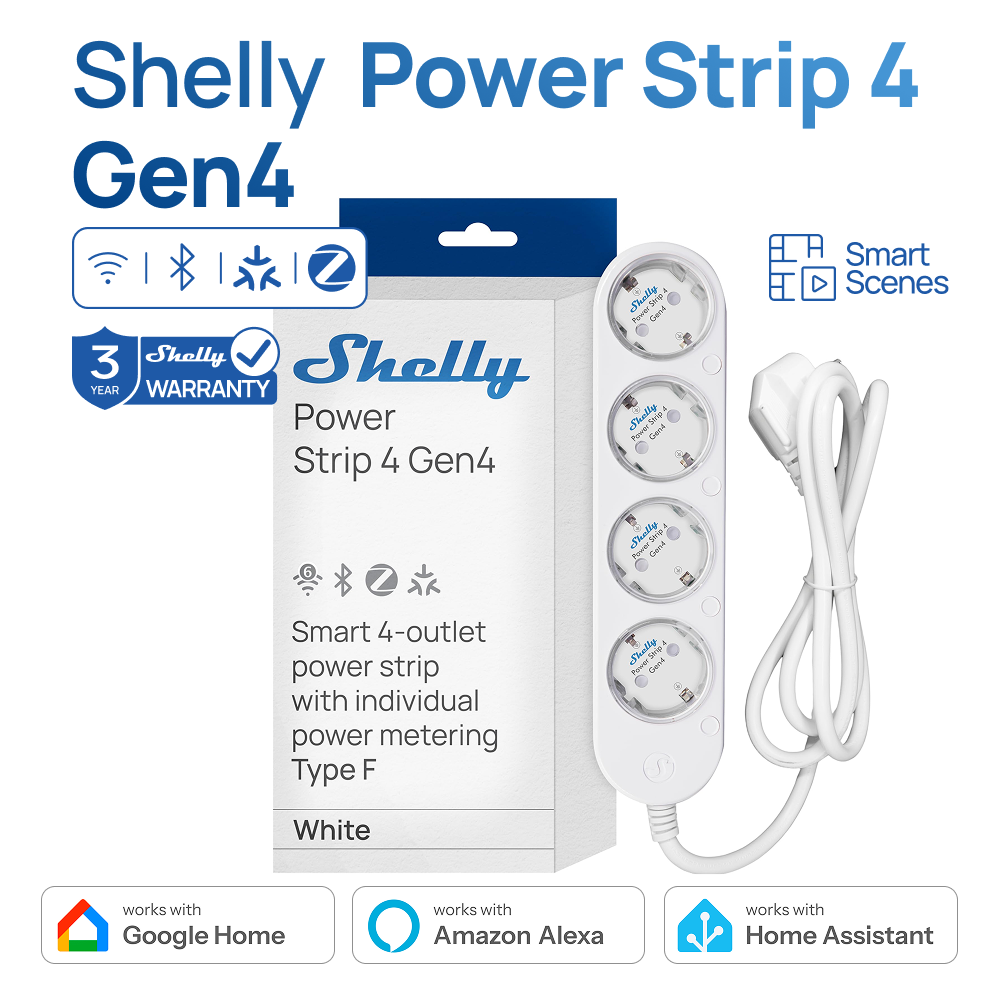 Multiprise Shelly 4 Gen4 prise - Shelly Relay Module avis et prix