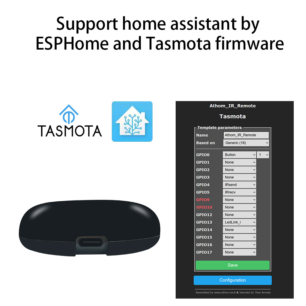 Tasmota MQTT IR télécommande E - Diy Home Automation Controller avis et prix
